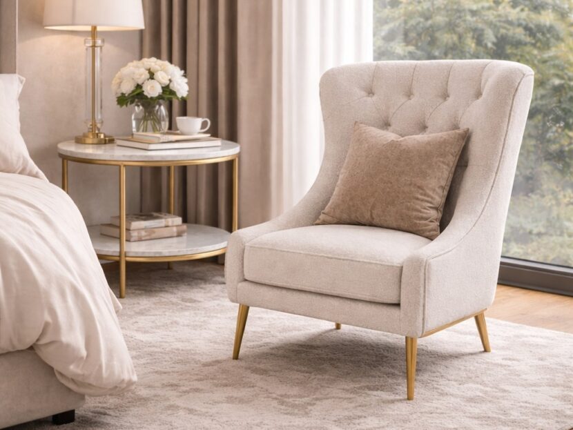 Luxury Upholstered Accent Chair