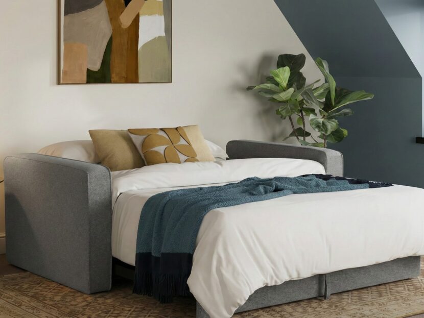 Modern Upholstered Armrest Bed