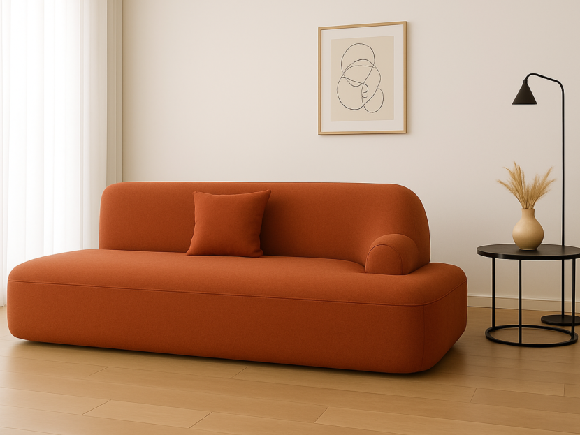 Mocha Curve Sofa